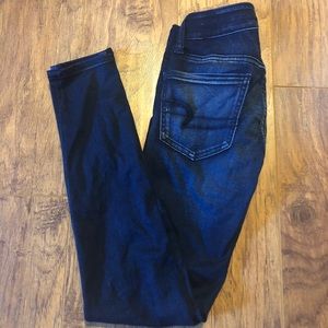 Super stretch, low rise American Eagle jeans.